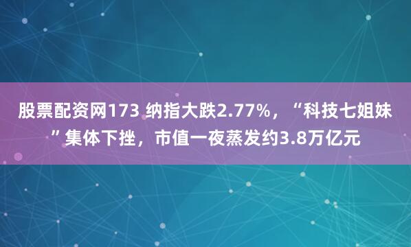 股票配资网173 纳指大跌2.77%，“科技七姐妹”集体下挫，市值一夜蒸发约3.8万亿元