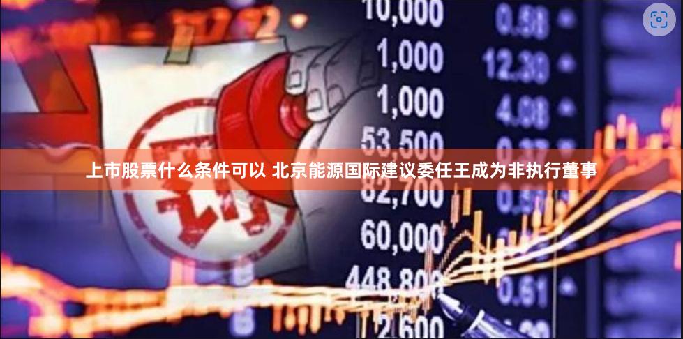 上市股票什么条件可以 北京能源国际建议委任王成为非执行董事